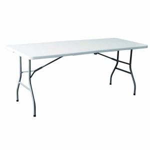 Marbueno Klappbarer Tisch Resina Weiß 180X74X74 cm Catering, Strand & Camping 10528
