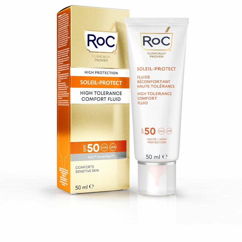 Protecteur Solaire Roc High Tolerance Peaux sensibles SPF 50 (50 ml)