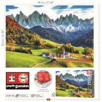 Puzzle Educa Autumn in the Dolomites 2000 Pièces