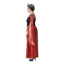 Déguisement pour Adultes 113916 Rouge Blue marine Reine Médiévale
