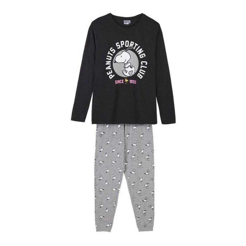 Schlafanzug Snoopy Grau Damen