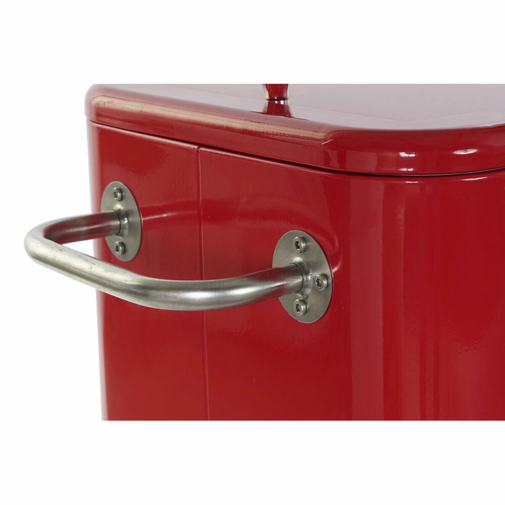Frigo DKD Home Decor Rouge Avec des roues 74 x 43 x 80 cm Acier polypropylène 56 L (74 x 43 x 80 cm)
