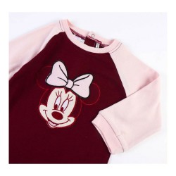 Barboteuse à Manches Longues pour Bébé Minnie Mouse Bordeaux