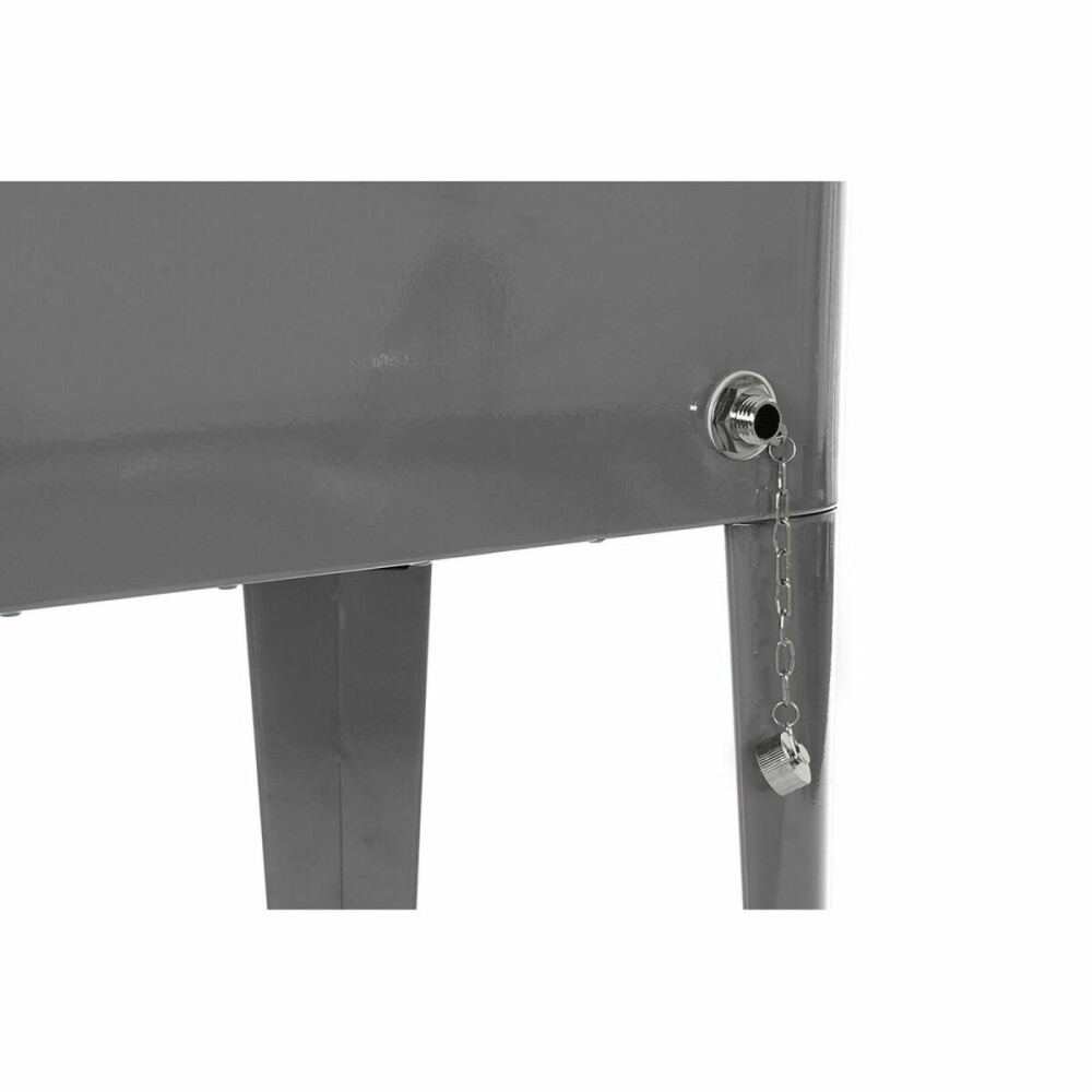 Frigo DKD Home Decor Avec des roues Gris Gris foncé Acier polypropylène 56 L 74 x 43 x 80 cm (74 x 43 x 80 cm)
