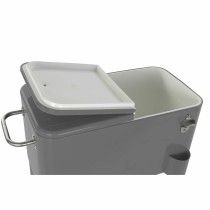 Frigo DKD Home Decor Avec des roues Gris Gris foncé Acier polypropylène 56 L 74 x 43 x 80 cm (74 x 43 x 80 cm)