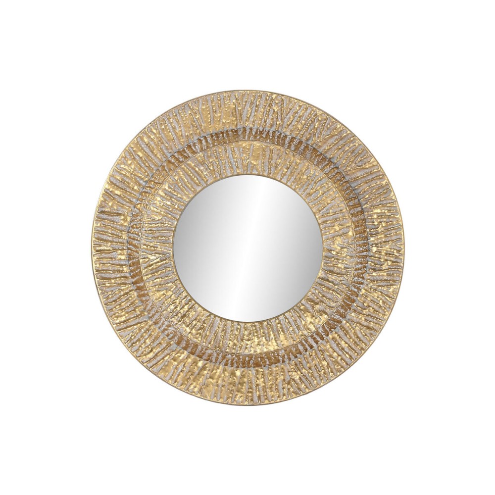 Wandspiegel Home ESPRIT Gold Metall Kristall Moderne 78 x 4,5 x 78 cm