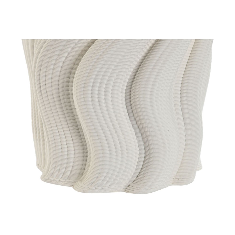 Vase Home ESPRIT White Stoneware Modern 16 x 16 x 26 cm