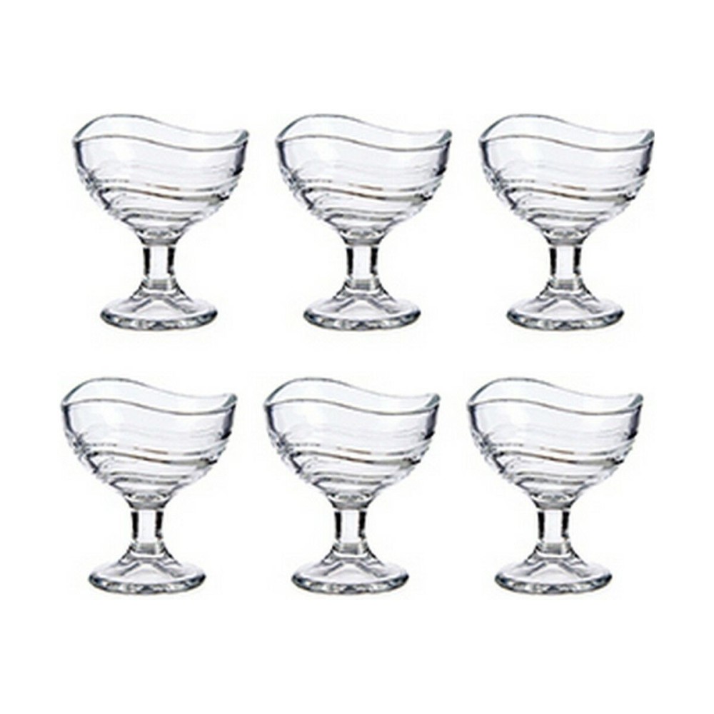 Coupe de glaces et de milkshakes Vivalto IC-134010-4/BH Transparent verre 135 ml (6 Unités)