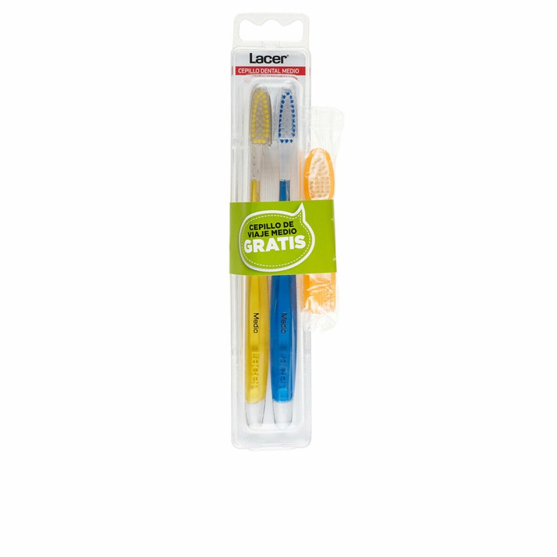 Brosse à Dents Lacer Technic Medio (3 Pièces) (2 Unités)