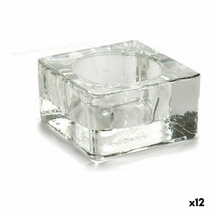 Kerzenschale Durchsichtig Glas 6 x 3 x 6 cm (12 Stück)