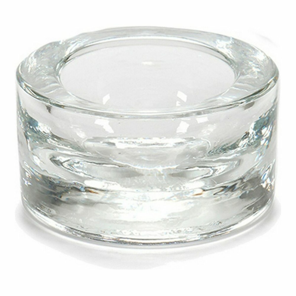 Kerzenschale Durchsichtig Glas 7 x 3,5 x 7 cm (12 Stück)