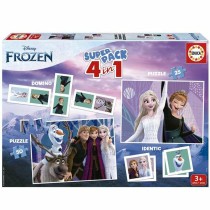 Geschicklichkeitsspiele Set Frozen 4 in 1