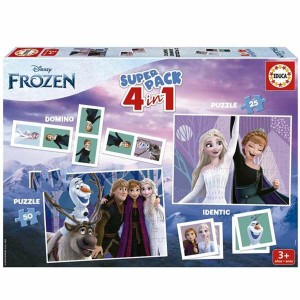 Geschicklichkeitsspiele Set Frozen 4 in 1