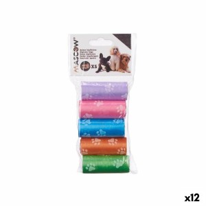 Sanitary bags Mascow 200 Multicolour Plastic Pets 5 Pieces (12 Units)