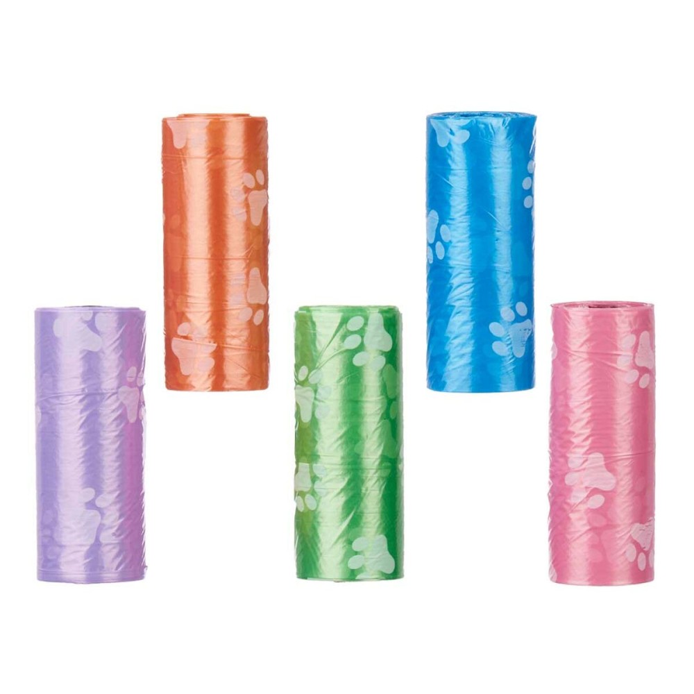 Sacs d'hygiène Mascow 200 Multicouleur Plastique Animaux de compagnie 5 Pièces (12 Unités)