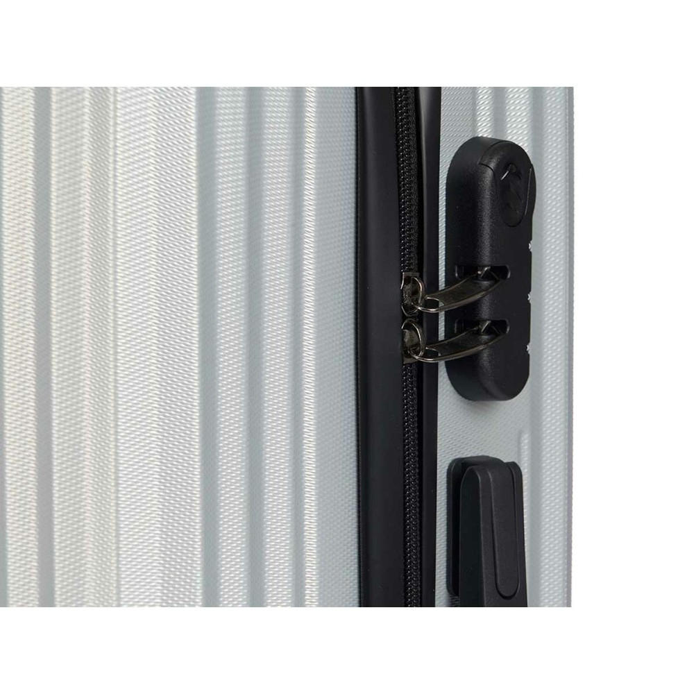 Koffer für die Kabine HT-017-G Hellgrau 55 x 35 x 20 cm Streifen
