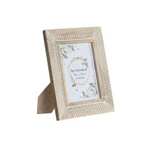 Photo frame Home ESPRIT White Mango wood Modern