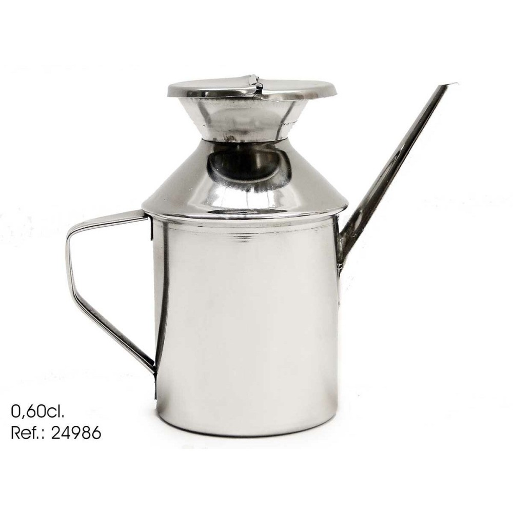 Ölfläschchen Kinvara 2056/BIG Silberfarben Edelstahl 500 ml 17 x 14,5 x 8 cm (12 Stück)