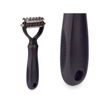 Dog Brush Mascow 333 Black Silicone 6,5 x 17 x 3 cm 12 Units