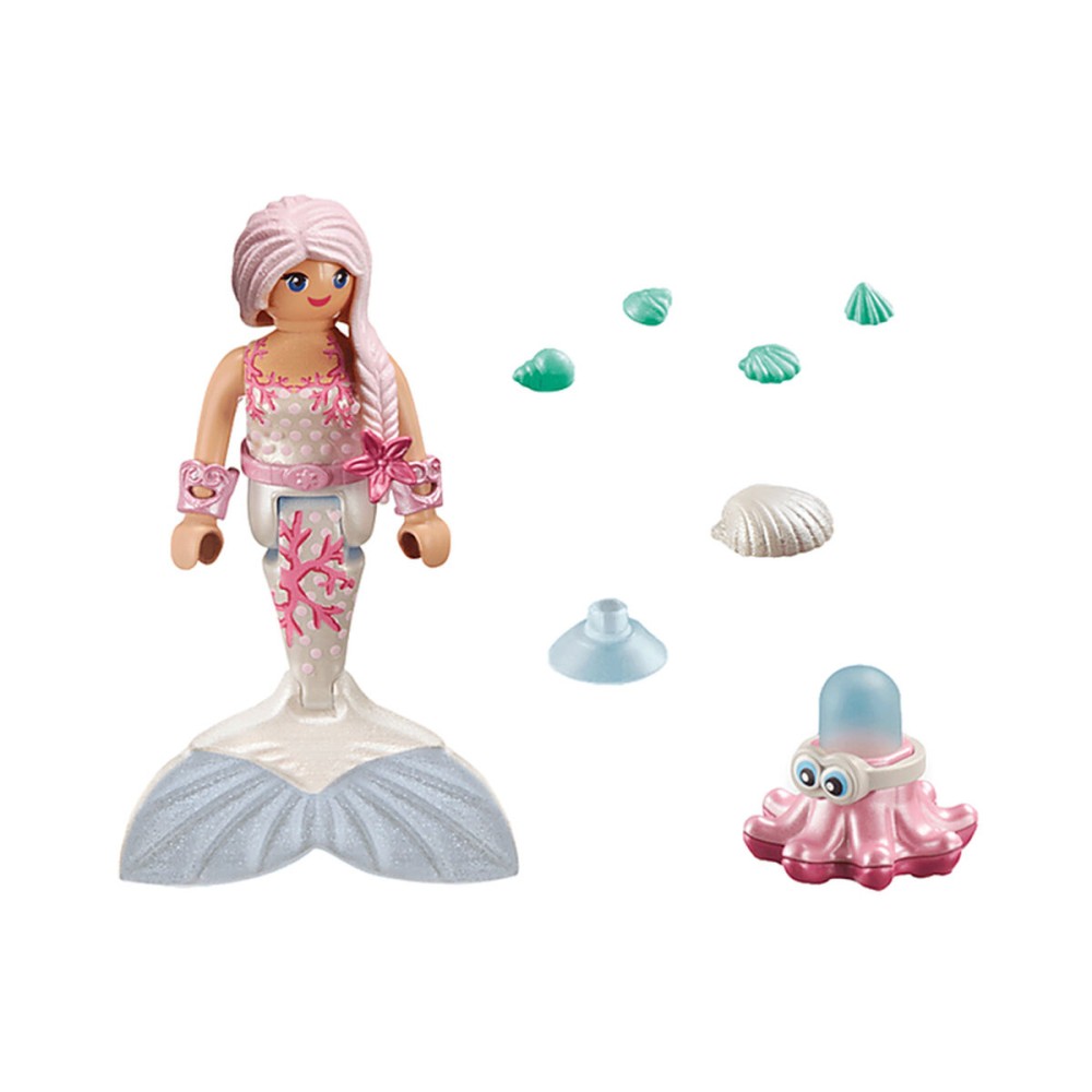 Playset Playmobil Pieuvre Sirène 14 Pièces