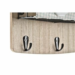 Wandgarderobe DKD Home Decor Holz Metall 23 x 9 x 36 cm