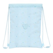 Rucksacktasche mit Bändern Mickey Mouse Baby Hellblau 26 x 34 cm