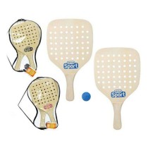 Beach Spades with Ball Sport Aktive 12 mm Blue Orange 22 x 1 x 39 cm