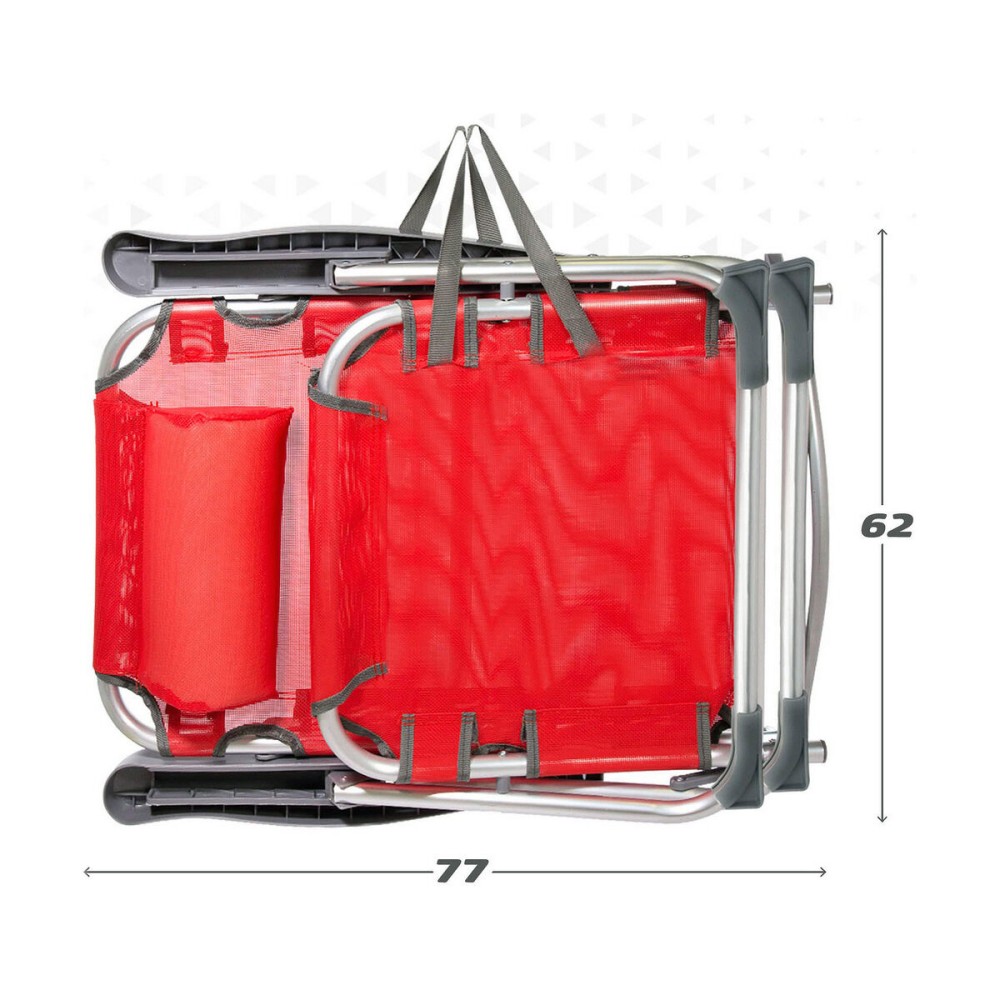 Beach Chair Colorbaby Red 48 x 60 x 90 cm