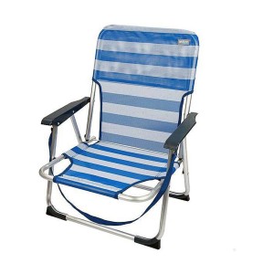 Folding Chair Colorbaby 55 x 35 x 72 cm White Navy Blue