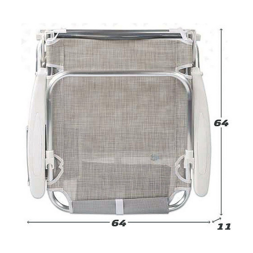 Beach Chair Colorbaby Grey 51 x 45 x 76 cm