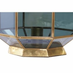 Tischlampe DKD Home Decor Kristall Blau Gold 220 V Messing 50 W (29 x 29 x 25 cm)