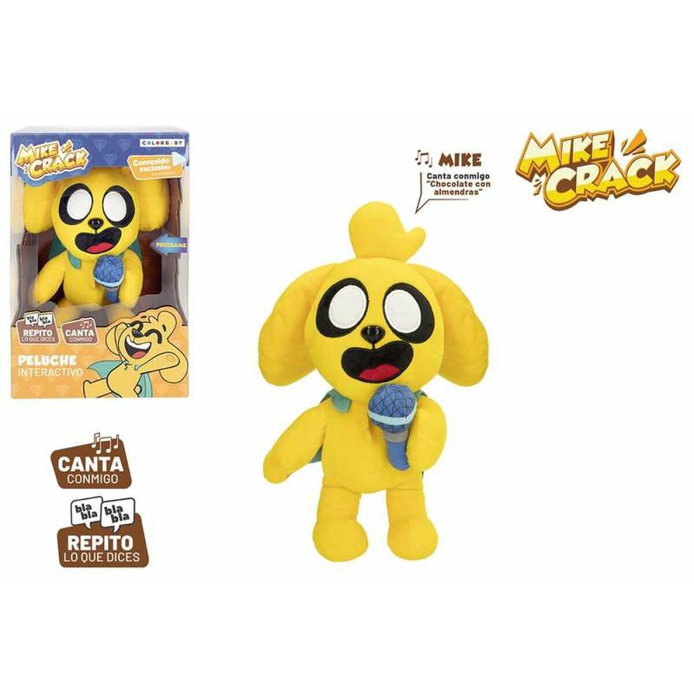 Plüschtier mit Klang Mikecrack Gelb 29 cm