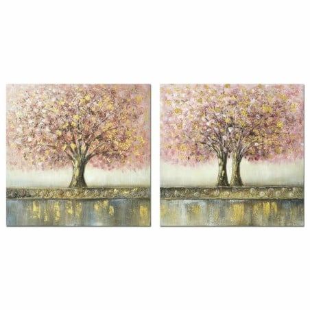 Bild DKD Home Decor Baum 80 x 3 x 80 cm Traditionell (2 Stück)