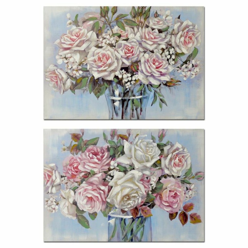 Painting DKD Home Decor Vase 100 x 3 x 70 cm Shabby Chic (2 Units)