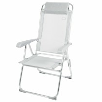 Gepolsterte Campingstuhl Aktive Neigbar Grau 44 x 55 x 101 cm