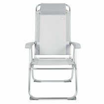 Gepolsterte Campingstuhl Aktive Neigbar Grau 44 x 55 x 101 cm