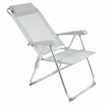 Gepolsterte Campingstuhl Aktive Neigbar Grau 44 x 55 x 101 cm