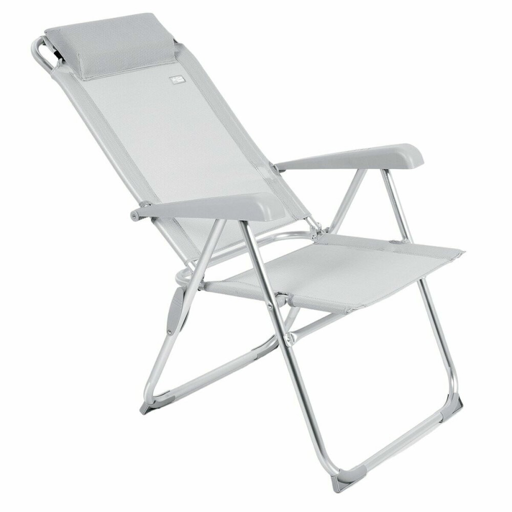 Gepolsterte Campingstuhl Aktive Neigbar Grau 44 x 55 x 101 cm