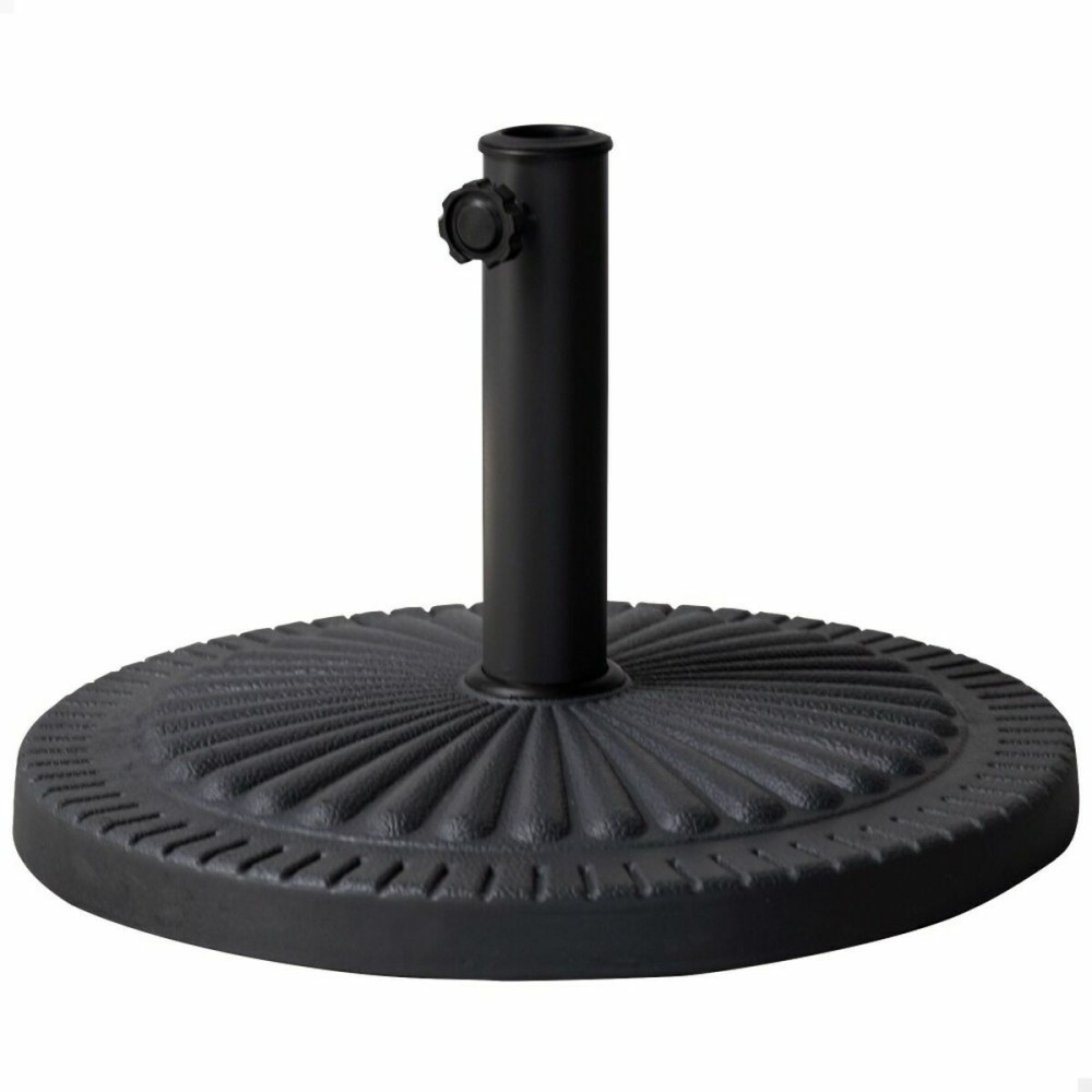 Base for beach umbrella Aktive 14 Kg Black Steel Polyresin 49 x 32 cm