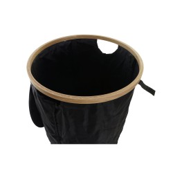 Panier à linge DKD Home Decor Noir Chêne Feutre (44 x 44 x 57 cm)