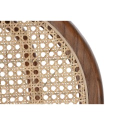 Chair DKD Home Decor Dark brown Grille Rattan Elm (43 x 43 x 89 cm)