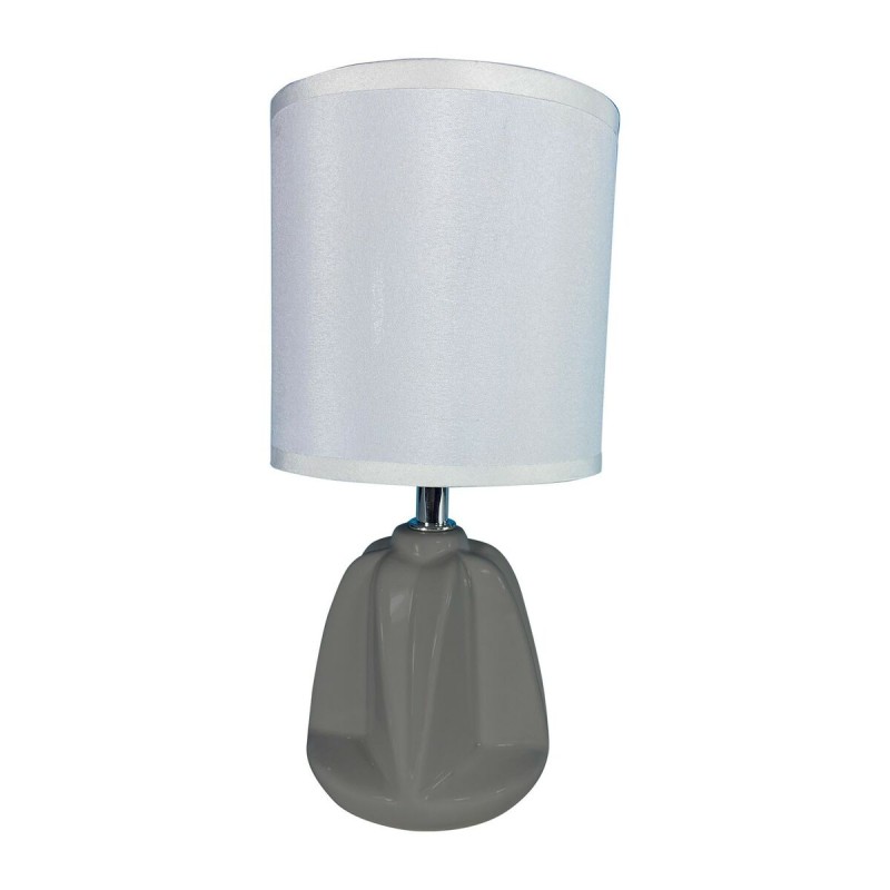 Desk lamp Versa Adam Grey Ceramic Textile (13 x 29 x 10,5 cm)