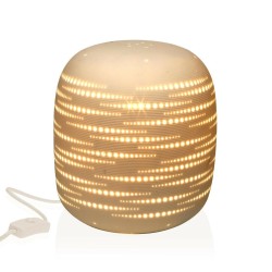 Desk lamp Versa Stone Porcelain (17 x 19,1 x 17 cm)