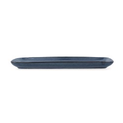 Serving Platter Bidasoa Ikonic Ceramic Blue (28 x 14 cm) (Pack 4x)