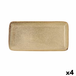 Kochschüssel Bidasoa Ikonic aus Keramik Braun (28 x 14 cm) (Pack 4x)