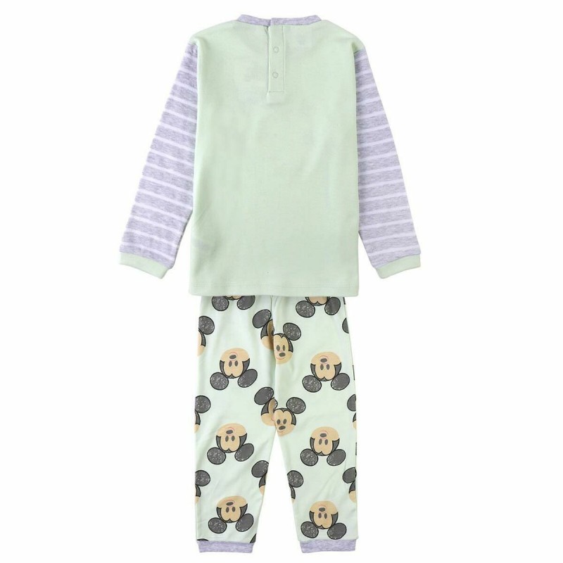 Children's Pyjama Mickey Mouse Pink Green Grey