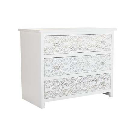 Chest of drawers DKD Home Decor White Mango wood (100 x 50 x 80 cm)