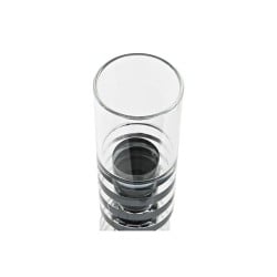 Candleholder DKD Home Decor 6 x 6 x 28 cm Crystal Black Transparent