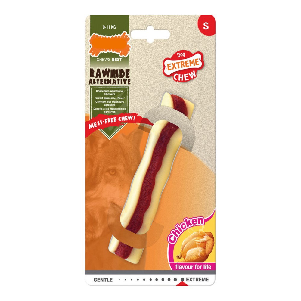 Dog chewing toy Nylabone Extreme Chew Roll Rawhide Size S Chicken Nylon