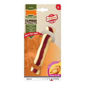 Dog chewing toy Nylabone Extreme Chew Roll Rawhide Size S Chicken Nylon